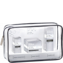 Jugendlich straffer, geglätteter Teint ganz ohne Facelift.
Die hochkonzentrierten Spezialpflegeprodukte von Lifting Cellular mit präzisen Wirkstoffkombinationen bieten die perfekten Pflegelösungen für die anspruchsvolle Haut mit deutlichen Alterserscheinungen. Die Haut insbesondere die Gesichtskonturen werden von innen heraus gefestigt, Fältchen und Falten sichtbar geglättet und aufgepolstert. Lifting Travel Set
