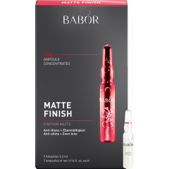 Wirkstoffkonzentrat bei großporiger Mischhaut und öliger Haut. Matte Finish